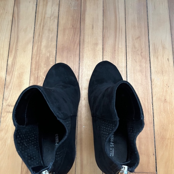 Call It Spring Black Suede Booties - Picture 8 of 16